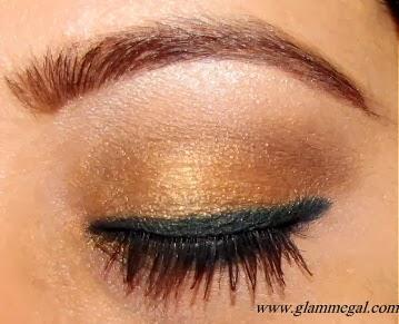 gold eye makeup 