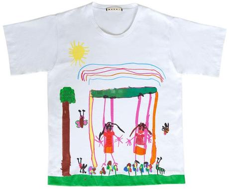 Marni's t-shirts for the Children's imaginary world 2013 charity project