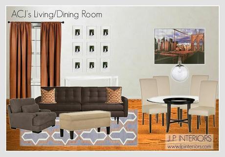E-Design: ACJ's Living/Dining Room