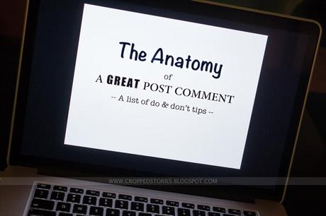 The Anatomy of a Great Post Comment via Cropped Stories