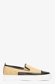 Slip-On and Take Off:  Alexander McQueen Canvas & Leather Trimmed Slip-On