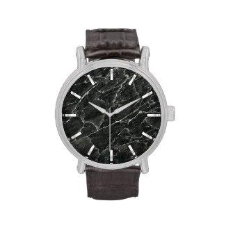 Black Marble Slab Wrist Watches