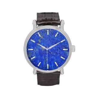 Blue Lazurite Gemstone Wristwatches