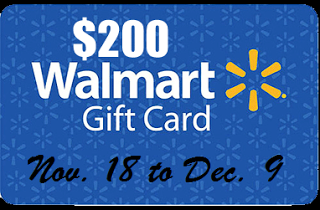 Enter to Win a $200 Walmart Gift Card – Offer Ends 12/9