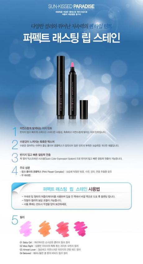 Vidi Vici Perfect Lasting Lip Stain info