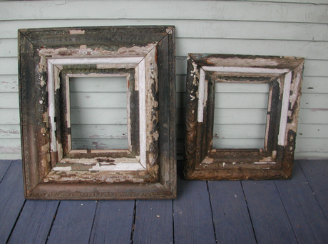 diy distressed picture frames