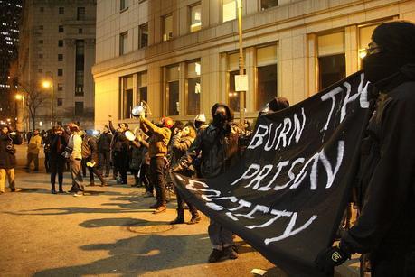 Prison noise demo last new year's eve. Photo: 