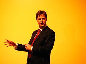 Nick Clegg addresses the Conference Rally in B...