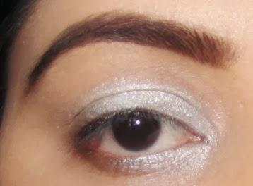 Purple and Silver Smokey Eye Makeup