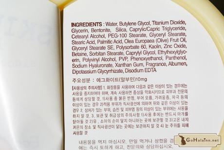 Skinfood Egg White Pore Mask Ingredient List