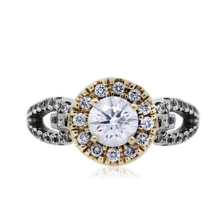 Simon G. Engagement ring Rose gold and platinum