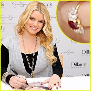 Jessica SImpson ruby engagement ring