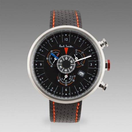 Black Cycle Eyes Chronograph Watch by Paul Smith