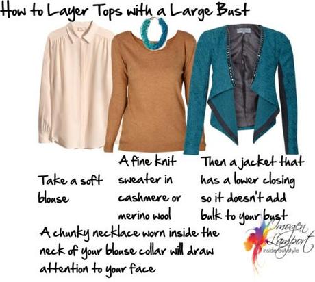 How to Layer Tops with a Large Bust