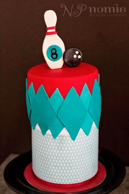 Little Big Company The Blog: A Retro Bowling Party by Naatje Patisserie Cupcakes & Cakes and Nomie Boutique Stationery