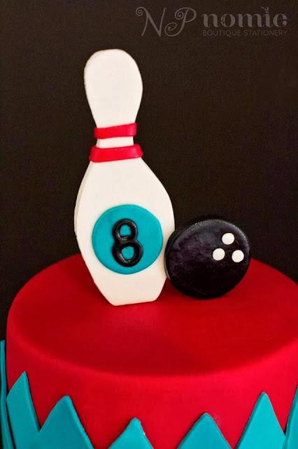 Little Big Company The Blog: A Retro Bowling Party by Naatje Patisserie Cupcakes & Cakes and Nomie Boutique Stationery