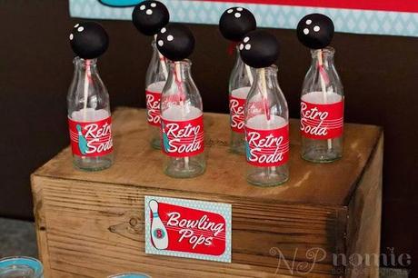 Little Big Company The Blog: A Retro Bowling Party by Naatje Patisserie Cupcakes & Cakes and Nomie Boutique Stationery