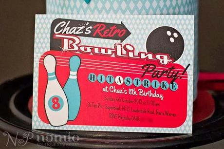 Little Big Company The Blog: A Retro Bowling Party by Naatje Patisserie Cupcakes & Cakes and Nomie Boutique Stationery