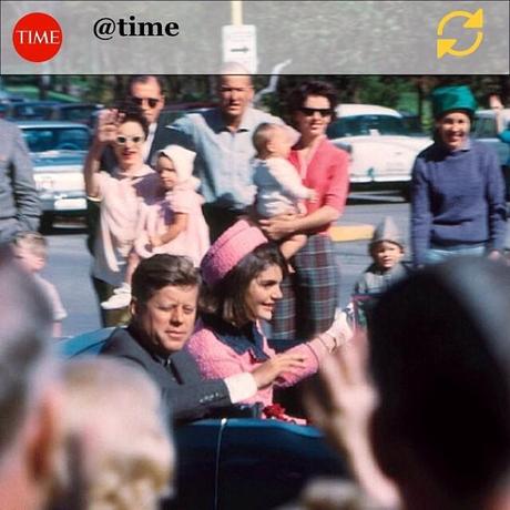 RG @time: Today we remember the 50th anniversary of President John F. Kennedy’s assassination. In this photo first published by TIME, well-wishers crowd close to President Kennedy’s limousine as the motorcade neared Dealey Plaza, Nov. 22, 1963. Photograph by H. Warner King. To see more never-before-seen photos of JFK, visit lightbox.time.com. #JFK #TIMEmagazine