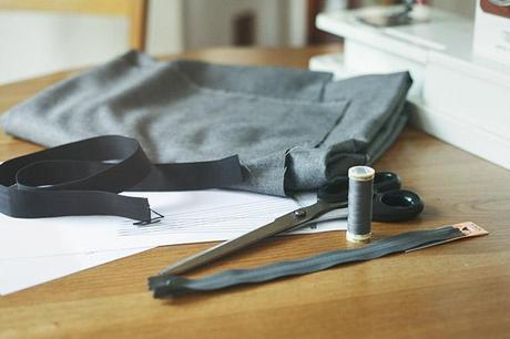 Materials needed to make a pencil skirt