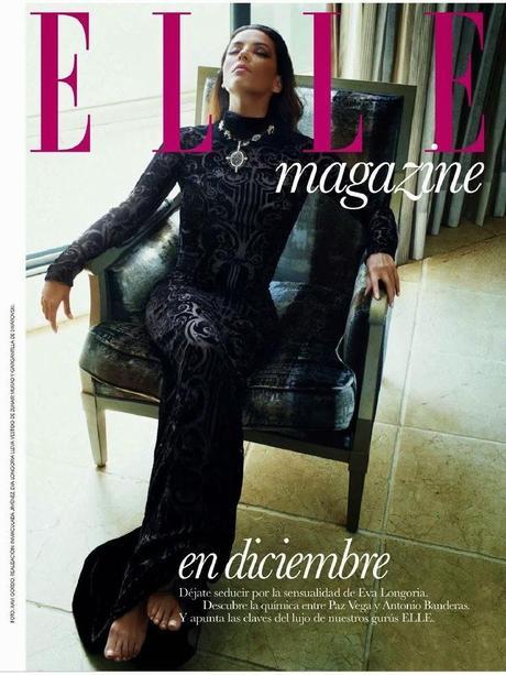 Eva Longoria by Xavi Gordo for ELLE Spain December 2013