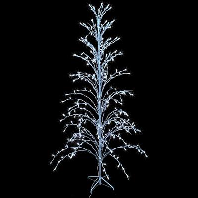 6-Foot Clear LED Cascade Twig Christmas Tree Decoration with 300 Lights Clear 6'