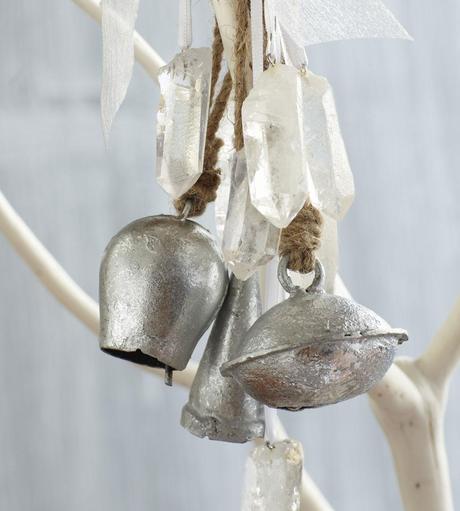 Silver Temple Bell Ornaments