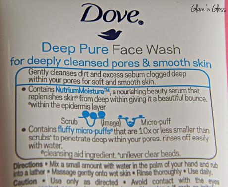 Face Wash for Dry and Sensitive Skin - Dove Deep Pure Face Wash