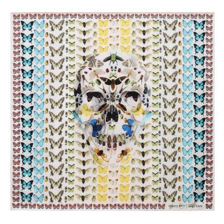 Alexander McQueen and Damien Hirst scarves Alexander McQueen scarf 1