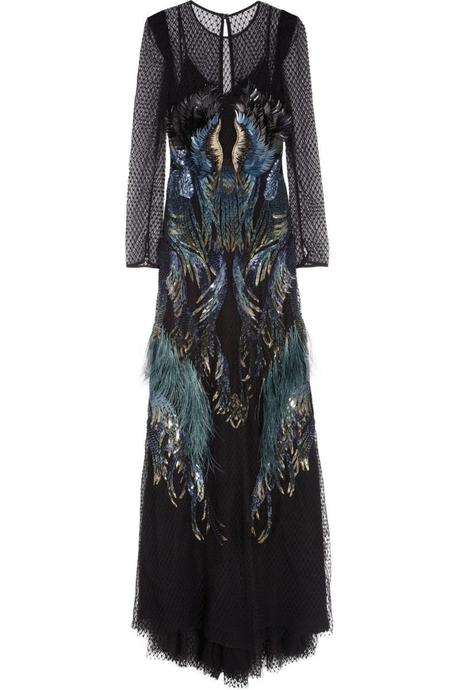 GUCCI Sequin and feather-embellished tulle gown €15,000