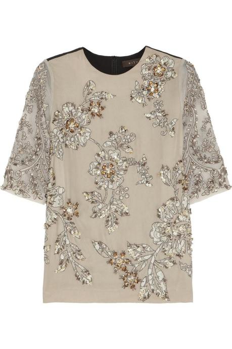 BIYAN Jane embellished silk-blend top €815