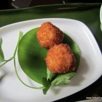 Fried mixed squid balls