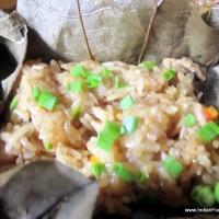 Glutinous Rice in lotus leaf