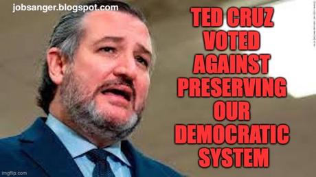 Cruz Votes Against Preserving Our Democratic System