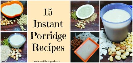 15 Instant Porridge Recipe for babies