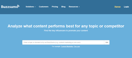 buzzsumo- Best Competitor Analysis Tools