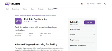 Flat Rate Box Shipping plugin