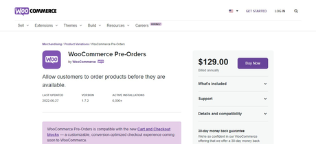 WooCommerce Preorders plugin