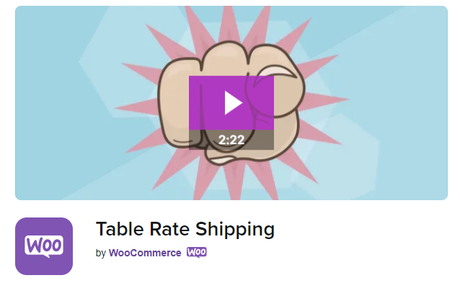 Table Rate Shipping plugin