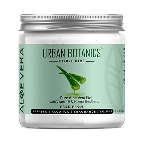 Dharma UrbanBotanics® Pure Aloe Vera Skin/Hair Gel With Vitamin E & Natural Emollients (Paraben Free), 200g