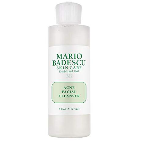 Mario Badescu Acne Facial Cleanser for Combination & Oily Skin, Oil-Free Face Wash with Salicylic Acid & Aloe Vera, Deep Pore Clean, 6 Fl Oz