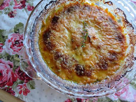 Garlic Butter Scalloped Sweet Potatoes