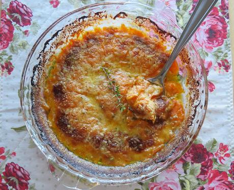 Garlic Butter Scalloped Sweet Potatoes