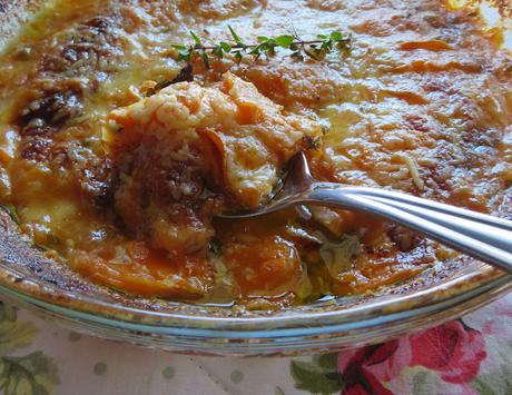 Garlic Butter Scalloped Sweet Potatoes