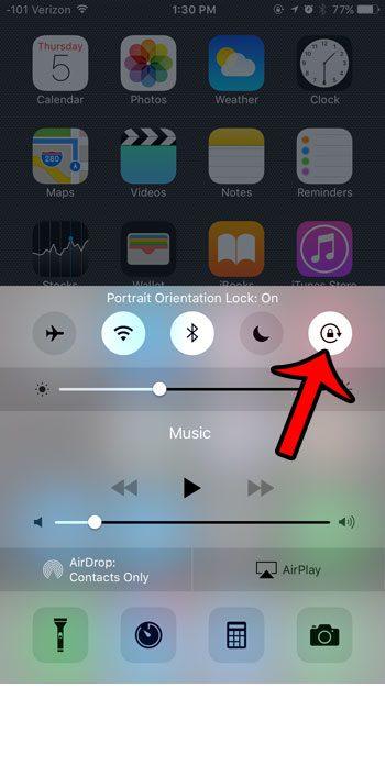 How to Lock Screen Rotation in iOS 9