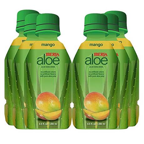 Iberia Aloe Vera Juice Drink, Mango, 9.5 Fl Oz (Pack of 6)