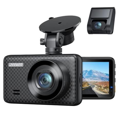 10 Best Dash Cam Under $100 In 2022 iZEEKER 2.5K Dual Dash Cam Front and Rear, 3″ IPS Display Car Dashboard Camera Recorder with Sony IMX335 Sensor, G-Sensor, Motion Detection, Parking Monitor, Loop Recording, WDR, Supports 128GB