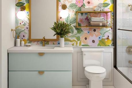 How To Make Your Bathroom Extraordinary With Stick On Wallpaper