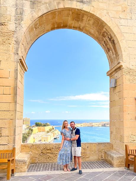 Barrakka gardens, Malta 4 day trip, valletta Malta couples trip