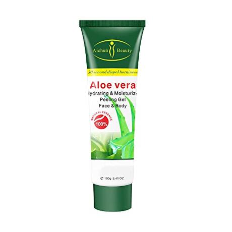 Aichun Beauty Milk Exfoliating Dead Skin Facial Purify Body Cleaning Peeling Gel Cream 100g (ALOE VERA)